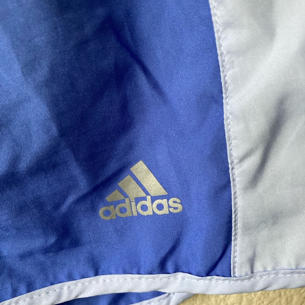 Adidas Royal Blue and White Sports Shorts - Picture 3 of 9